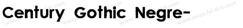 Century Gothic Negre字体转换